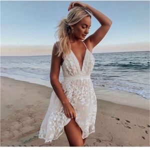 White lace dress large NWT